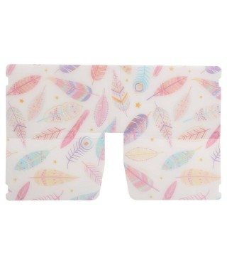 LOTE 10 ESTUCHES PORTAMASCARILLAS "ÉTNICO PLUMAS"