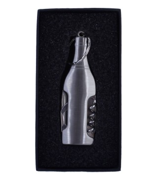 LLAVERO BOTELLA NAVAJA + MULTIUSOS EN CAJA