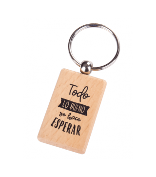 LLAVERO MADERA "TODO LO BUENO"