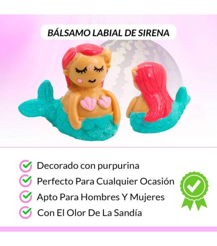 BÁLSAMO LABIAL SIRENA PURPURINA