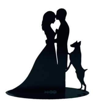 FIGURA PASTEL METÁLICA PERRO