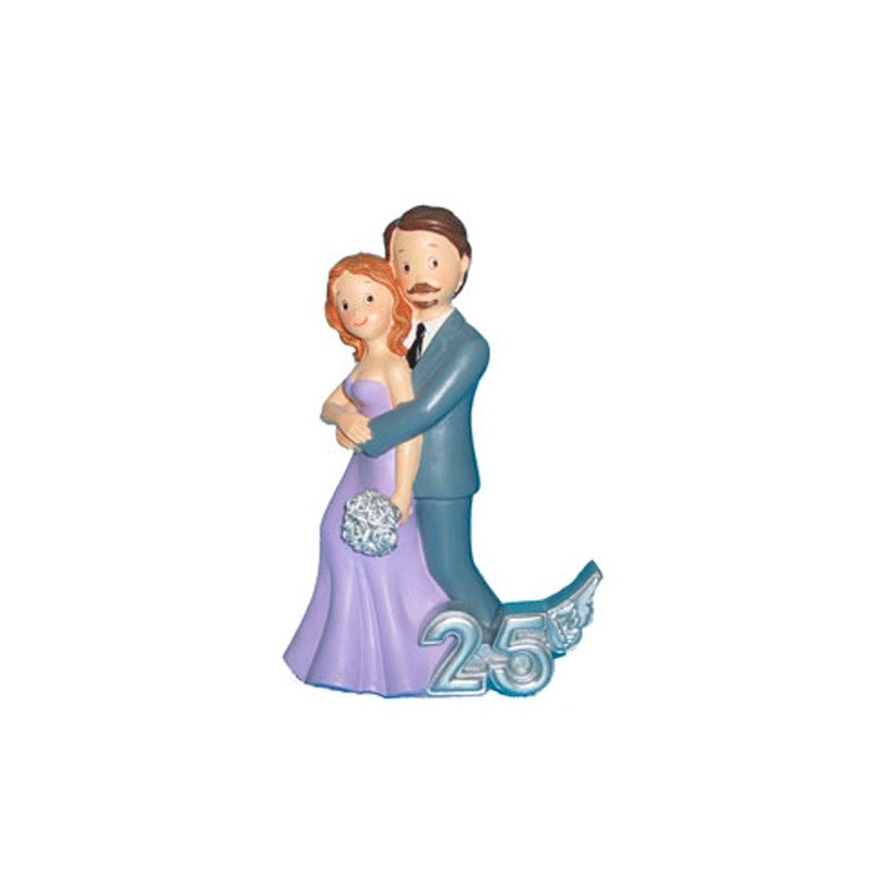 FIGURA PASTEL 25 ANIVERSARIO ABRAZO