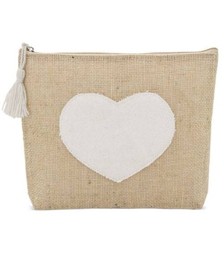 NECESER GRANDE YUTE CORAZÓN Y POMPÓN