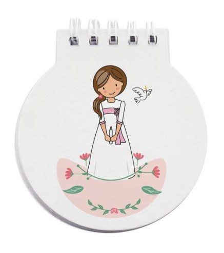 LIBRETA ANILLAS COMUNIÓN NIÑA