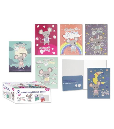 RATONCITO PÉREZ SOBRE PARA DEJAR DINERO ALMOHADA