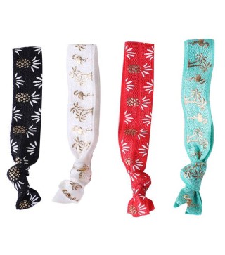 PULSERA ELÁSTICA PIÑA-FLAMENCO TROPICAL