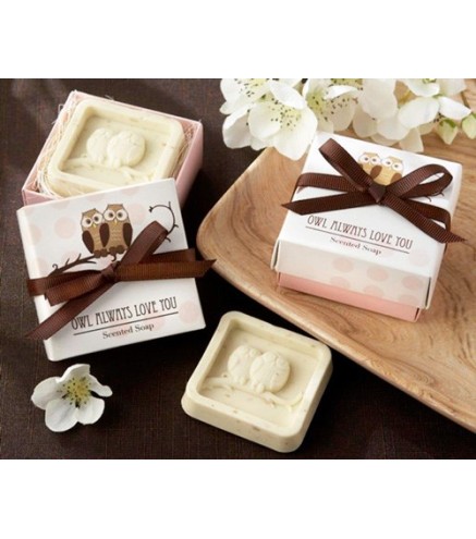 JABÓN AROMÁTICO BUHOS EN CAJA DE REGALO