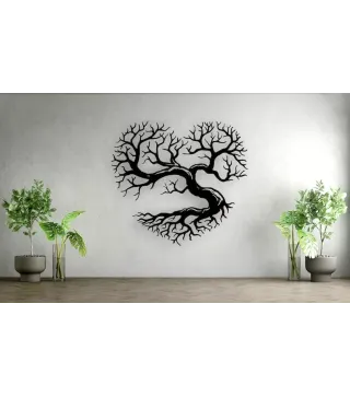 Decoración de pared del árbol del corazón