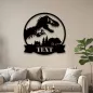 Letrero con nombre de dinosaurio personalizado