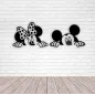 Decoración de pared de Mickey y Minnie Mouse, para habitación infantil