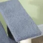Escalera para Gatos de 4 Niveles Cubierto de Suave Felpa Poste de Sisal Bola Colgante 60x40x64 cm Gris