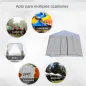 Carpa de Jardín 3x3 m Cenador con 4 Partes Laterales Mosquitera con Cremallera Protección UV Impermeable para Patio Exterior Eve
