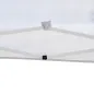 Carpa Plegable 3x3 m con Bolsa de Transporte Altura Ajustable Anti-UV para Terraza Patio Playa Blanco Plata