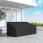 Funda para Banco de Jardín de 3-4 Plazas Tela Oxford 600D con Recubrimiento Impermeable para Terraza 218x111x63/101 cm