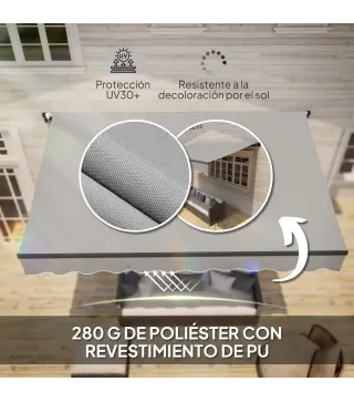 Toldo Manual Retráctil