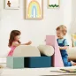 Juego de 5 Bloques de Espuma para Niños con Fundas Extraíbles Bloques de Psicomotricidad para Escalar y Gatea Multicolor