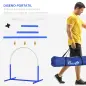 Set de Entrenamiento de Agilidad para Perros de 4 Piezas con Bolsa de Transporte para Entrenamiento Suave Blanco y Azul Set de Entrenamiento de Agilidad para Perros de 4 Piezas con Bolsa de Transporte para Entrenamiento Suave Blanco y Azul