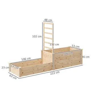 Jardinera con Celosía