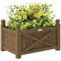 Jardinera de Madera Elevada para Cultivar Plantas Flores Hierba para Jardín Balcón Terraza 60x39x37 cm Café Oscuro Jardinera de Madera Elevada para Cultivar Plantas Flores Hierba para Jardín Balcón Terraza 60x39x37 cm Café Oscuro