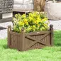 Jardinera de Madera Elevada para Cultivar Plantas Flores Hierba para Jardín Balcón Terraza 60x39x37 cm Café Oscuro Jardinera de Madera Elevada para Cultivar Plantas Flores Hierba para Jardín Balcón Terraza 60x39x37 cm Café Oscuro