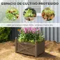 Jardinera de Madera Elevada para Cultivar Plantas Flores Hierba para Jardín Balcón Terraza 60x39x37 cm Café Oscuro Jardinera de Madera Elevada para Cultivar Plantas Flores Hierba para Jardín Balcón Terraza 60x39x37 cm Café Oscuro