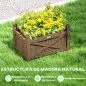Jardinera de Madera Elevada para Cultivar Plantas Flores Hierba para Jardín Balcón Terraza 60x39x37 cm Café Oscuro Jardinera de Madera Elevada para Cultivar Plantas Flores Hierba para Jardín Balcón Terraza 60x39x37 cm Café Oscuro
