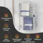 Toallero Eléctrico de Pared con Wi-Fi 10 Barras Temperatura Ajustable y Temporizador IPX4 45x11x80 cm Blanco