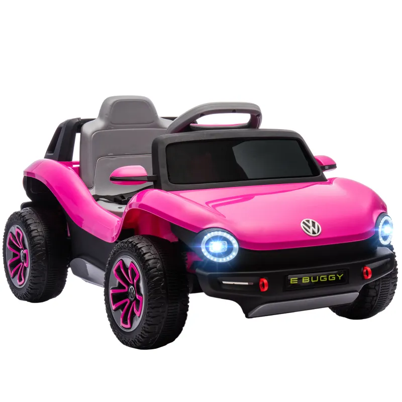 Coche Eléctrico para Niños de +3 Años Volkswagen E-Buggy 12V con Mando a Distancia 2,4 G Ruedas con Suspensión Rosa Coche Eléctrico para Niños de +3 Años Volkswagen E-Buggy 12V con Mando a Distancia 2,4 G Ruedas con Suspensión Rosa