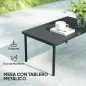 Conjunto de Muebles de Jardín 4 Piezas con Sofá Sillones Mesa de Centro y Cojines Natural y Gris Conjunto de Muebles de Jardín 4 Piezas con Sofá Sillones Mesa de Centro y Cojines Natural y Gris
