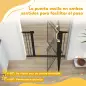 Puerta para Perros con Ancho Ajustable 76-104 cm Barrera de Seguridad con 2 Extensiones y Doble Bloqueo Negro Puerta para Perros con Ancho Ajustable 76-104 cm Barrera de Seguridad con 2 Extensiones y Doble Bloqueo Negro