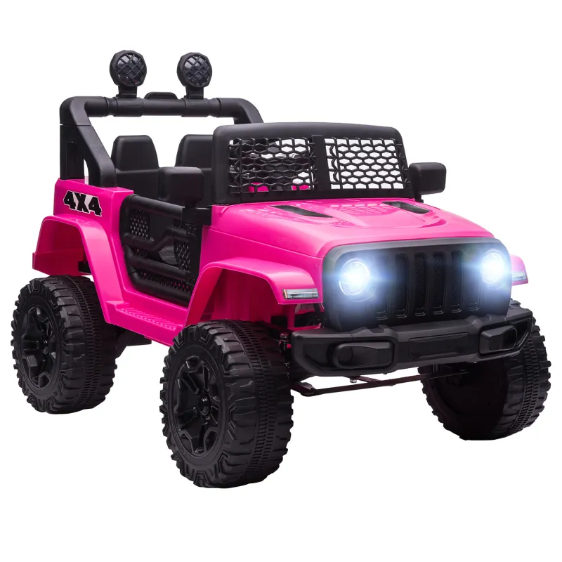 Coche Eléctrico para Niños de +3 Años Vehículo Todoterreno de Batería 12V con Control Remoto 100x65x72 cm Rosa Coche Eléctrico para Niños de +3 Años Vehículo Todoterreno de Batería 12V con Control Remoto 100x65x72 cm Rosa
