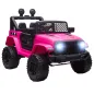 Coche Eléctrico para Niños de +3 Años Vehículo Todoterreno de Batería 12V con Control Remoto 100x65x72 cm Rosa Coche Eléctrico para Niños de +3 Años Vehículo Todoterreno de Batería 12V con Control Remoto 100x65x72 cm Rosa