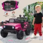 Coche Eléctrico para Niños de +3 Años Vehículo Todoterreno de Batería 12V con Control Remoto 100x65x72 cm Rosa Coche Eléctrico para Niños de +3 Años Vehículo Todoterreno de Batería 12V con Control Remoto 100x65x72 cm Rosa