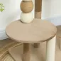 Árbol Rascador para Gatos con Plataforma Torre Escalador para Gatos con Plataforma Cama Postes Bolas 56x54x86 cm Marrón