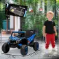 Coche Eléctrico para Niños UTV 12V con 2 Motores Control Remoto 2,4G Velocidad hasta 7 km/h Sistema de Suspensión Azul
