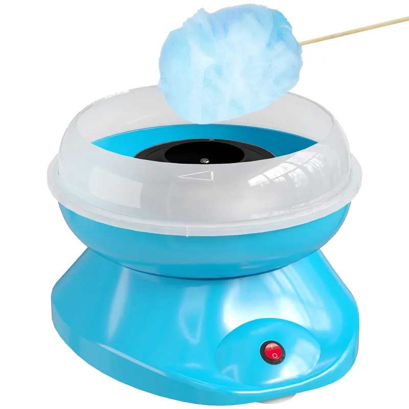 Máquina de Algodón de Azúcar en Casa de Polipropileno Acero Inox. y Aluminio 450W-550W para Fiestas 27x26x18 cm Azul Máquina de Algodón de Azúcar en Casa de Polipropileno Acero Inox. y Aluminio 450W-550W para Fiestas 27x26x18 cm Azul