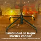 Árbol de Navidad Artificial 180 cm con 772 Ramas y Soporte Metálico Plegable Fácil Montaje para Salón Interior Verde