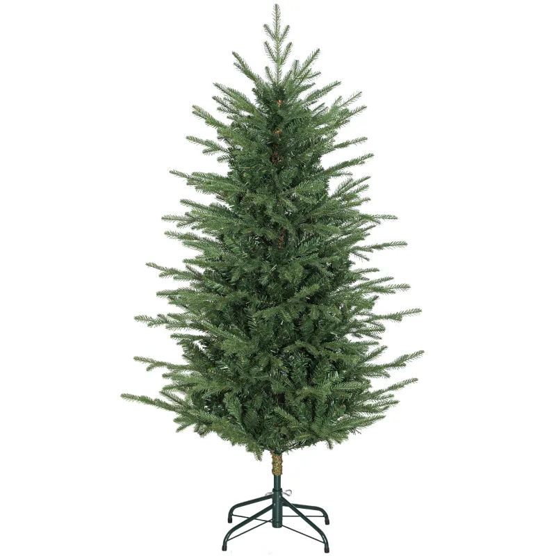 Árbol de Navidad Artificial 150 cm con 1186 Ramas y Soporte Metálico Plegable Fácil Montaje para Salón Interior Verde Árbol de Navidad Artificial 150 cm con 1186 Ramas y Soporte Metálico Plegable Fácil Montaje para Salón Interior Verde