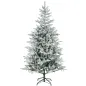 Árbol de Navidad Nevado 180 cm con 1207 Ramas Base Plegable Diseño por Secciones Fácil de Montar Árbol de Navidad Nevado 180 cm con 1207 Ramas Base Plegable Diseño por Secciones Fácil de Montar