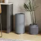 Cubo de Basura Cocina 30L con Pedal Tapa de Cierre Suave y Cubo Extraíble para Dormitorio Oficina Estudio Salón Gris
