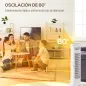 Calefactor Eléctrico Bajo Consumo 2000W con 3 Modos Termostato Regulable Protección contra Vuelcos y Sobrecalentamiento