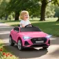Coche de Batería para Niños 12V Audi E-tron con Mando a Distancia Faros Bocina Música Velocidad 3-5 km/h Rosa