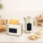 Set Desayuno con Pantalla LED Táctil Hervidor de Agua 1,7L 2200W Tostadora Pan Ranura Ancha 2 Rebanadas Crema Set Desayuno con Pantalla LED Táctil Hervidor de Agua 1,7L 2200W Tostadora Pan Ranura Ancha 2 Rebanadas Crema