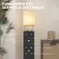 Lámpara de Pie con Estantes con 3 Temperaturas de Color Control Remoto para Salón Dormitorio Oficina Natural