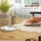 Juego de Mesa y 4 Sillas de Comedor Redonda Estilo Industrial Marco Metálico para Espacios Pequeños Salón Natural