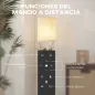 Lámpara de Pie con Estantes con 3 Temperaturas de Color Control Remoto para Salón Dormitorio Oficina Blanco