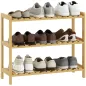 Zapatero de Bambú de 3 Niveles Estantería de Zapatos para 9 Pares para Recibidor Pasillo 70x26x57,5 cm Natural Zapatero de Bambú de 3 Niveles Estantería de Zapatos para 9 Pares para Recibidor Pasillo 70x26x57,5 cm Natural