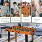 Futbolín para Niños de Madera Juego de Mesa de Fútbol con 22 Jugadores 2 Marcadores 22 Jugadores 84,5x40x61,2 cm Madera
