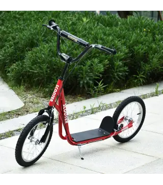 Patinete para Niños +5 Años, Patinete Infantil de 2 Ruedas, con Manillar Ajustable en Altura, 2 Neumáticos de Caucho Inflable, D