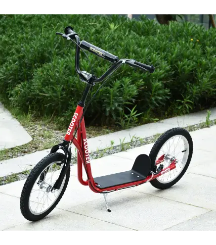 Patinete para Niños +5 Años, Patinete Infantil de 2 Ruedas, con Manillar Ajustable en Altura, 2 Neumáticos de Caucho Inflable, D